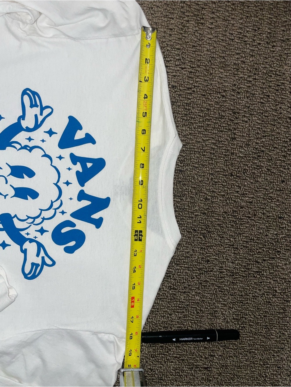 Vans 100% Cotton ”Rain or Shine” Long Sleeve Graphic Tee White Men’s Medium - Picture 8 of 10
